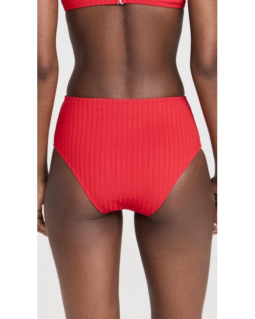 Solid & Striped Red Lilo Bikini Bottoms