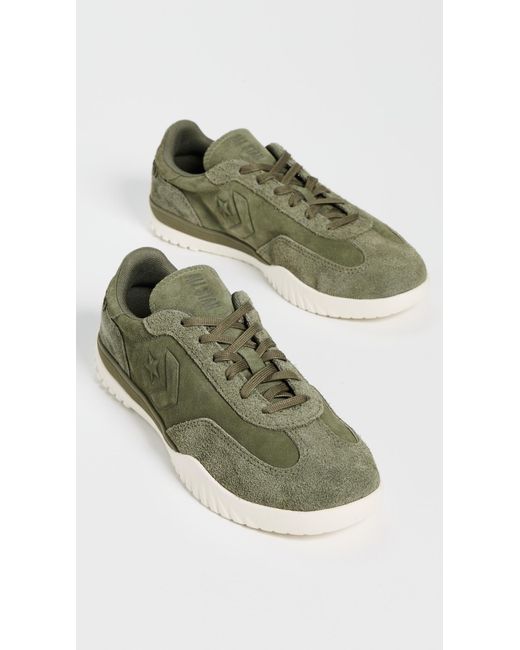 Converse Green Run Star Trainer Colorful Suede Sneakers