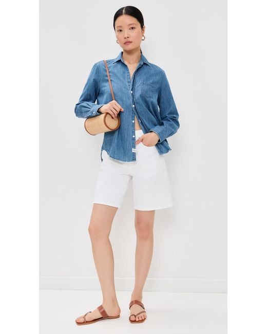 Frank & Eileen Blue Eileen Denim Relaxed Button Down Shirt