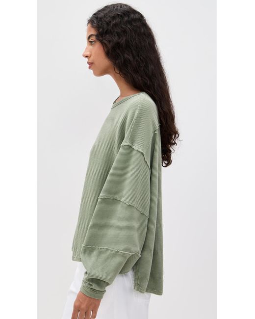 Free People Green Total Eclipse Tee