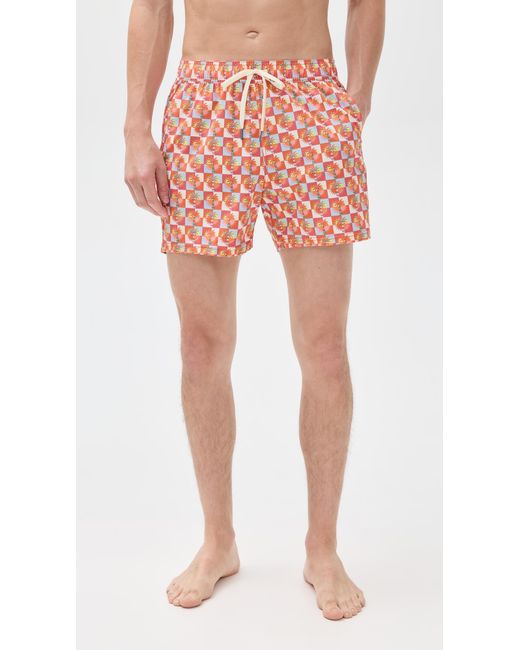 Fair Harbor Pink The Bungalow Swim Trunks 5 for men
