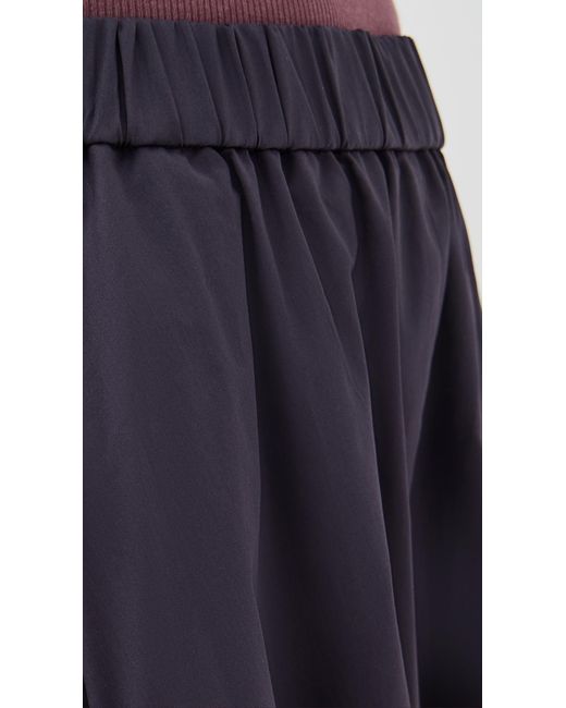 Tibi Blue Poplin Pull On Bubble Skirt