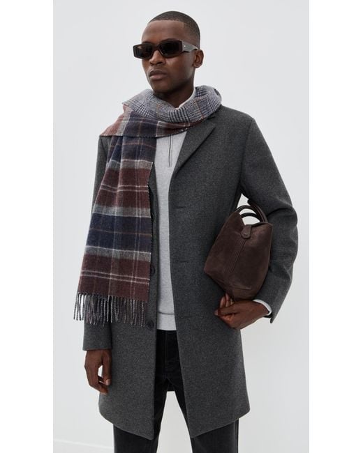 Barbour Black Dramside Reversible Scarf for men