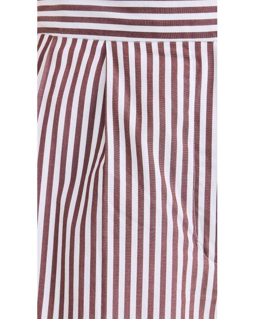 Rag & Bone Lacey Stripe Poplin Pants in Pink | Lyst