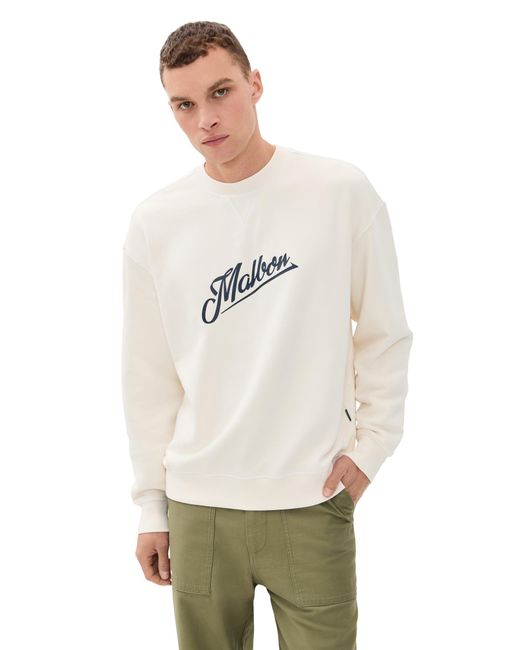 Malbon Golf White Grayson Sweatshirt for men