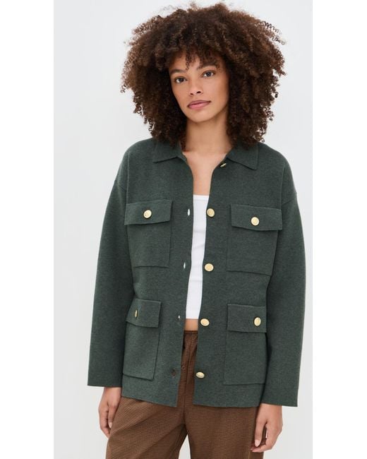 Alex Mill Green Virginia Sweater Jacket
