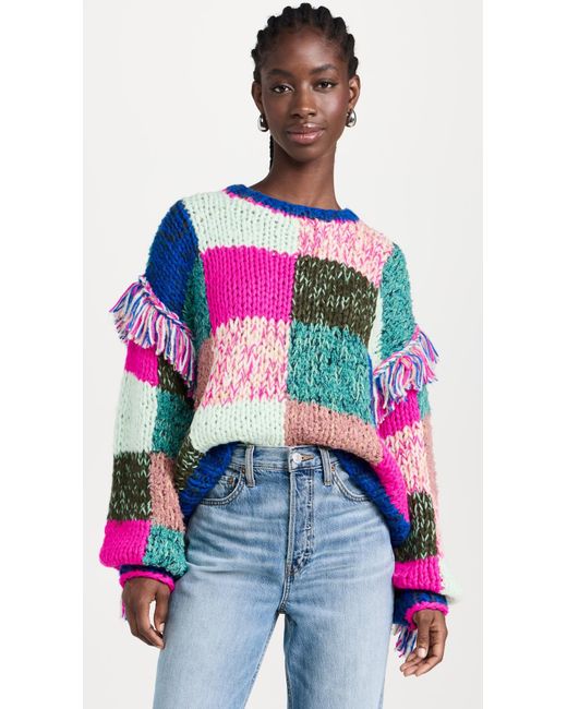 Scotch & Soda Multicolor Multicolour Hand Knitted Pullover