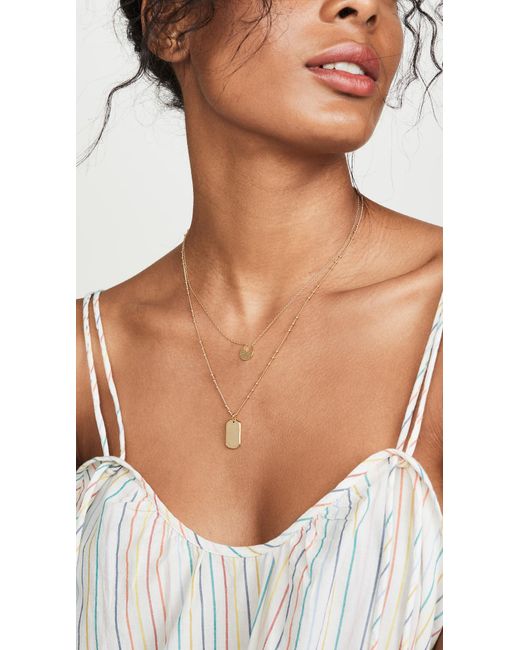 Gorjana dog tag necklace online