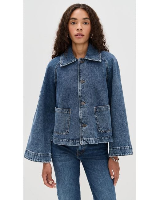 FRAME Blue The Swing Jacket