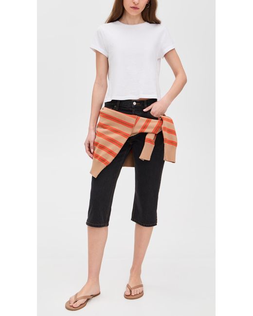 Still Here Black Capri Jeans