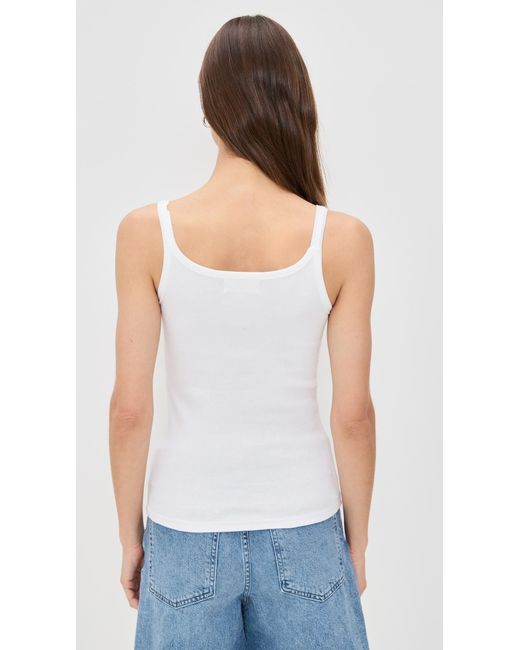 PARKE White Thin Strap Tank