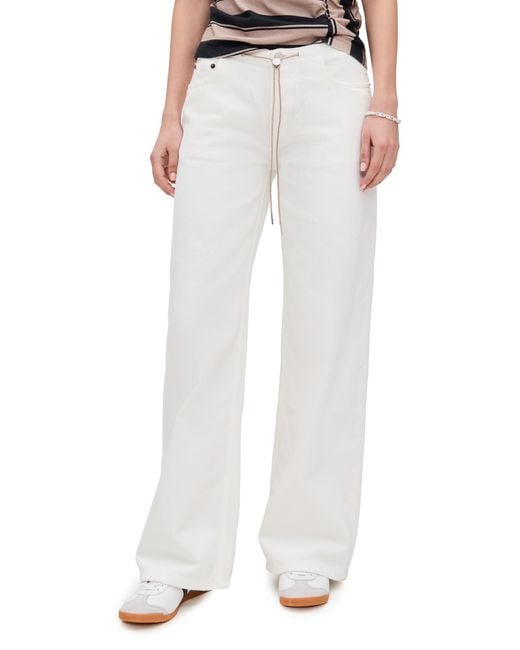 Still Here White Cool Jeans