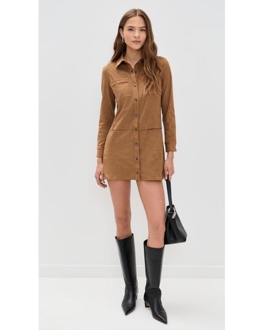 Saylor Gray Kingston Faux Suede Mini Dress