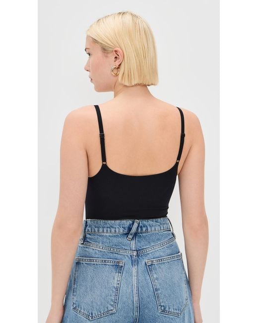 Commando Black Ballet Cami Thong Bodysuit