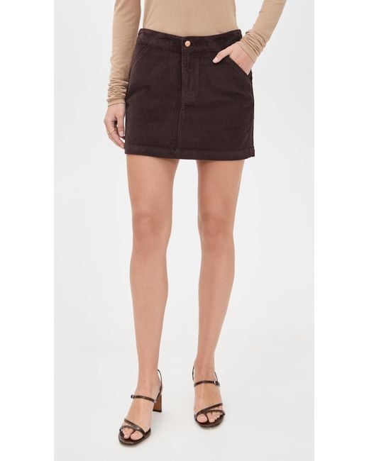 Pistola Black Uma Corduroy Skirt