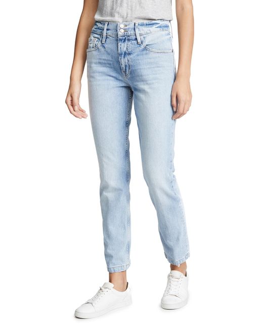 FRAME Denim Le Sylvie Slender Straight Heritage Jeans in Blue Lyst