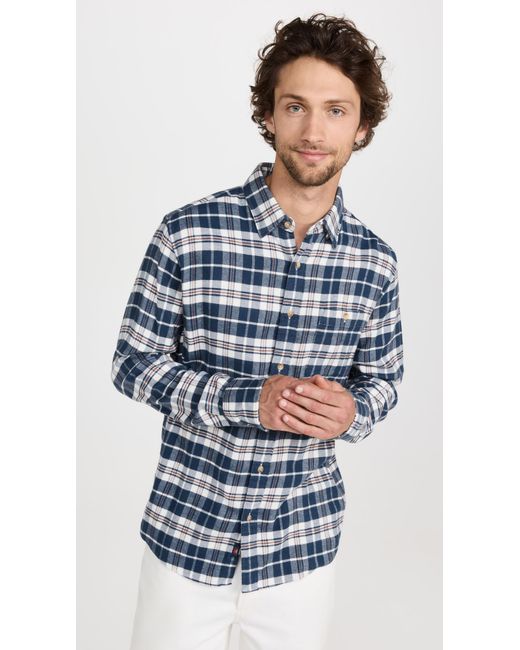 Faherty The Movement Flannel Shirt in Blue for Men | Lyst