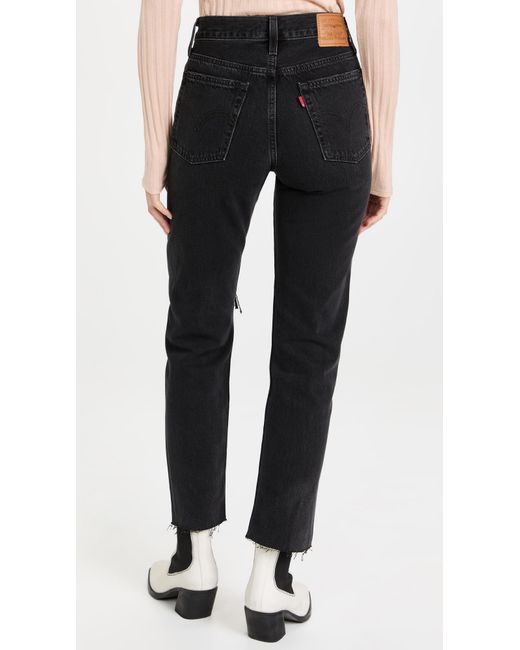 Levi's Black Wedgie Straight Jeans