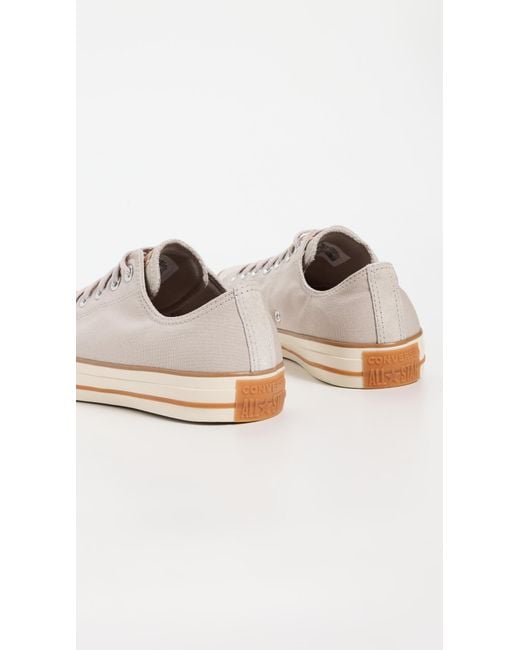 Converse White Chuck Taylor All Star Canvas And Leather Sneakers for men