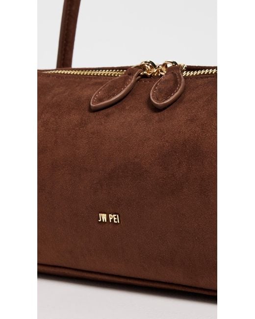 JW PEI White Nova Baguette Style Shoulder Bag