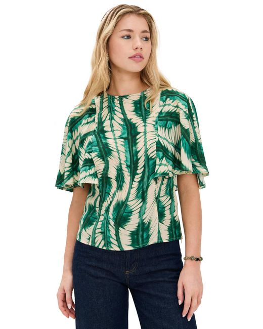 Ulla Johnson Green Ada Top