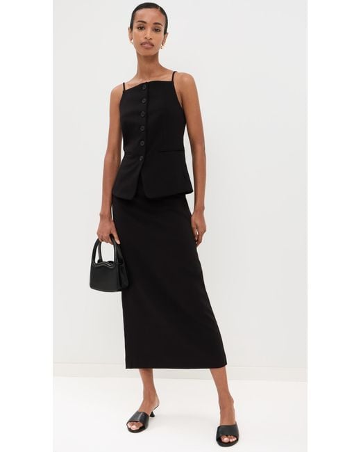 Staud Black Una Top