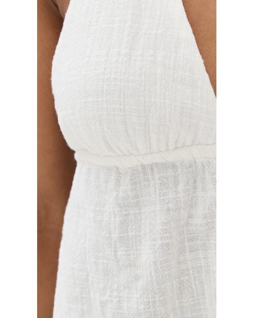 Staud White Flores Top