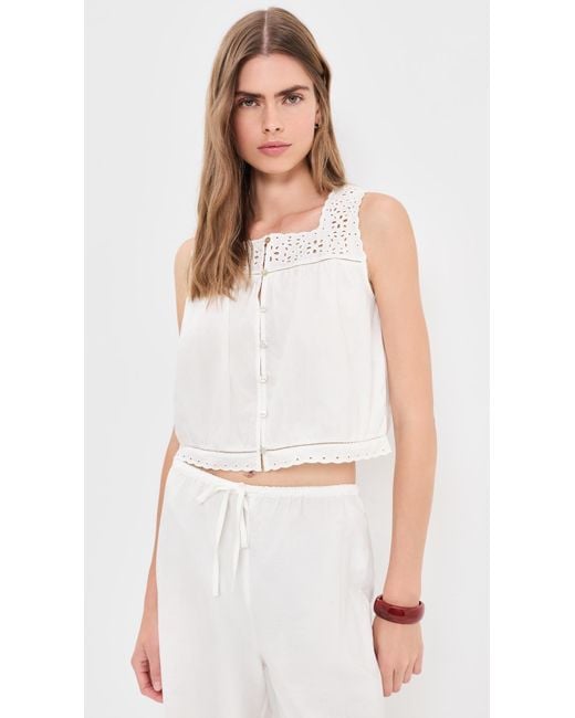 Rails White Noemi Top