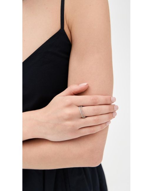 Shashi White Trinity Ring Set