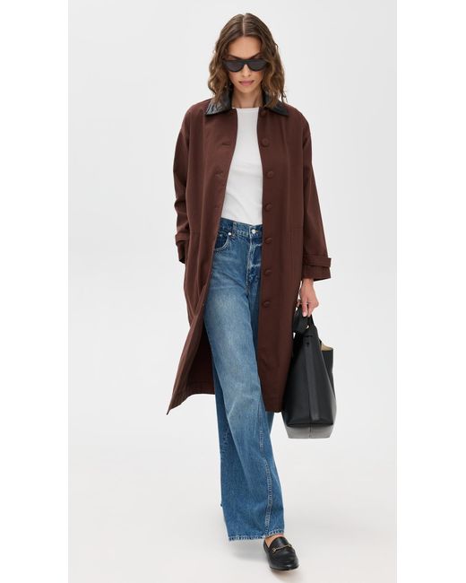 Le Bos Purple Karla Long Utility Barn Jacket