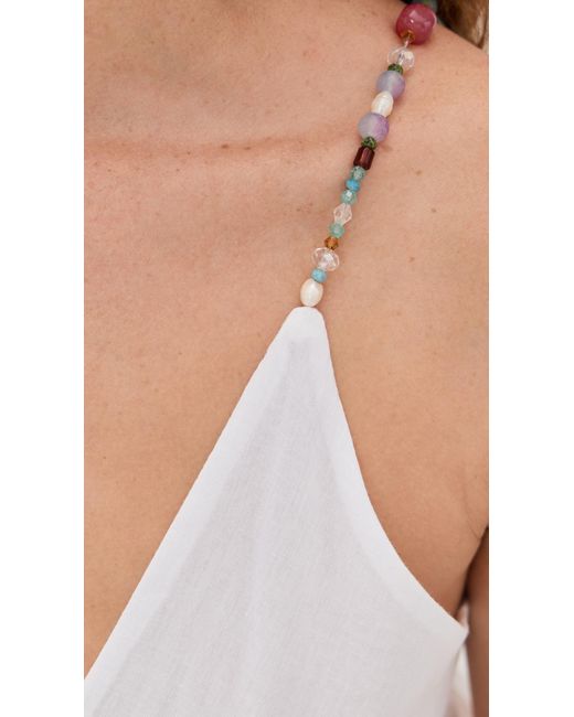 Azeeza White Viola Top