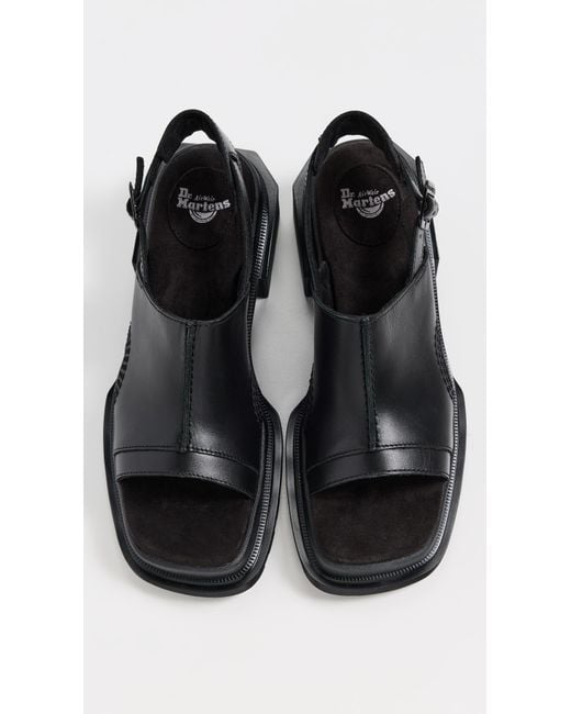 Dr. Martens Black Maybole Open Toe Wanama Sandals