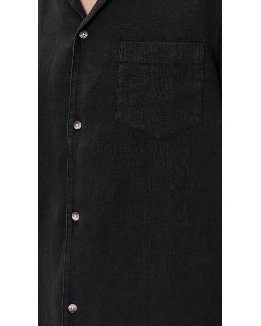 Bather Black Linen Shirt for men