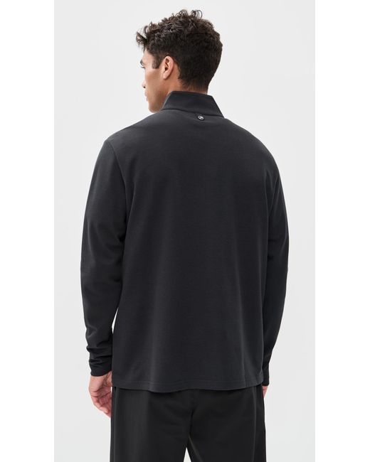 Malbon Golf Black Flyer Mid Layer Jacket for men
