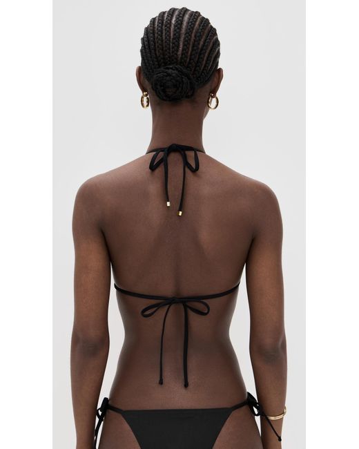 ÉTERNE Black Isla Triangle Bikini Top