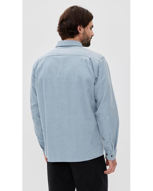 Rhythm Blue Corduroy Shirt for men