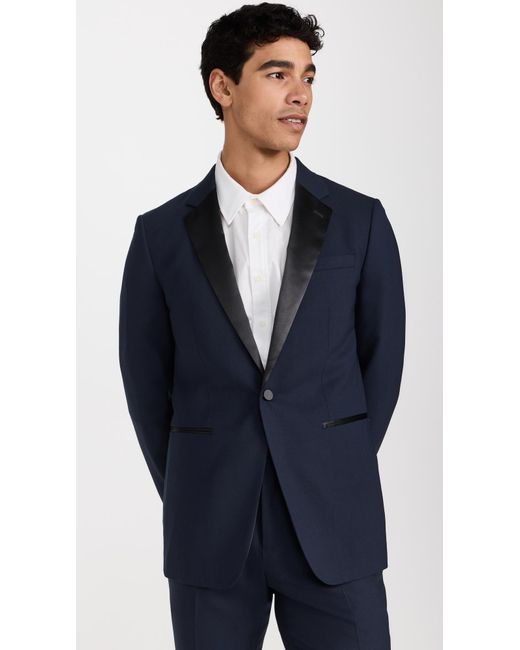 Theory Blue Chambers Tuxedo Jacket for men