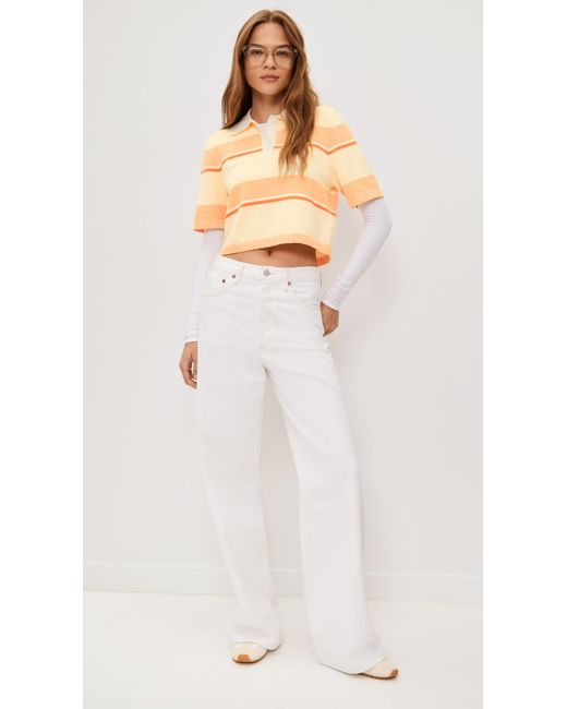 Le Bos Black Short Sleeve Striped Polo