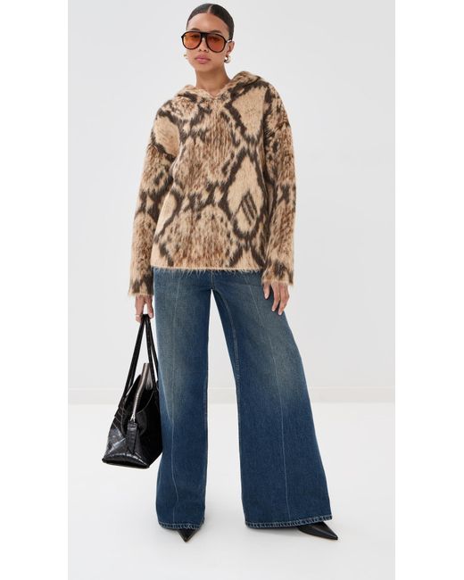 The Attico Multicolor Hooded Pullover