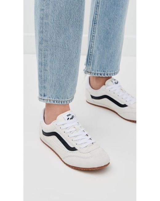 Vans White Super Low Pro Sneakers
