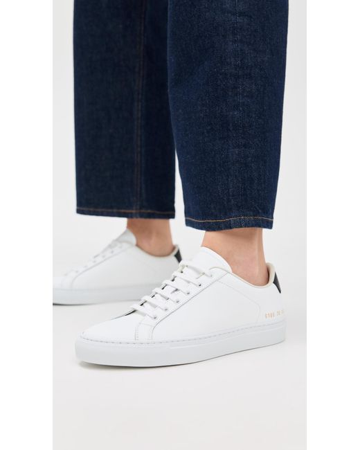 Common Projects White Retro Classic Sneakers