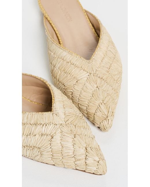 Ulla Johnson Black Raffia Mules