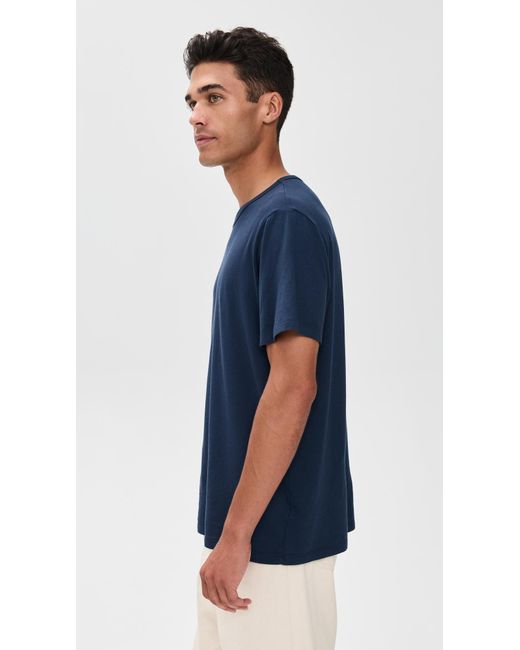 Marine Layer Blue Signature Crew Tee for men