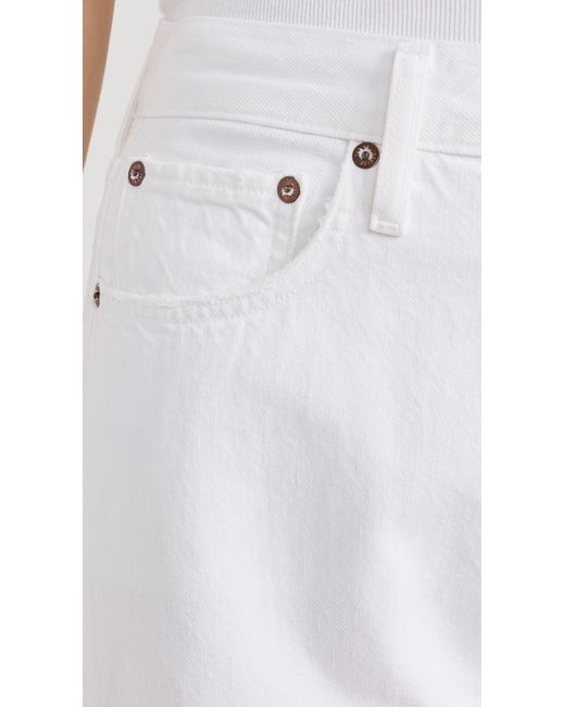 Agolde White Luna Pieced Jeans
