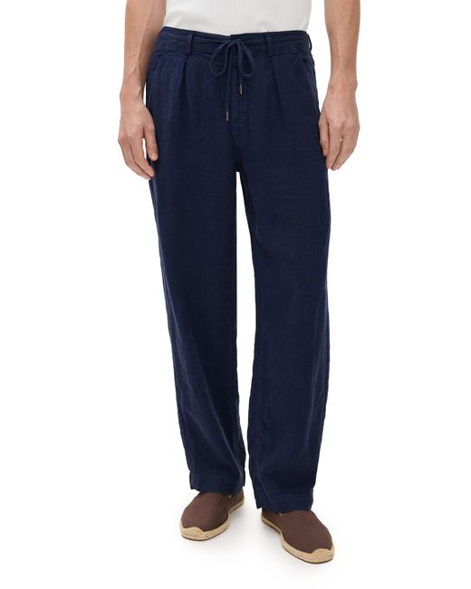 Polo Ralph Lauren Blue Linen Easy Pants for men