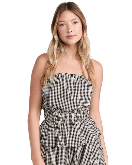 Posse Black Aurelia Strapless Top