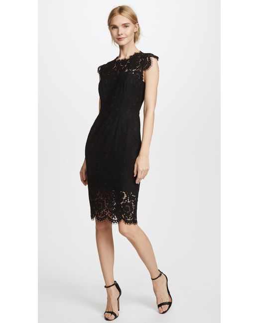 Rachel Zoe Black Suzette Lace Sheath Dress