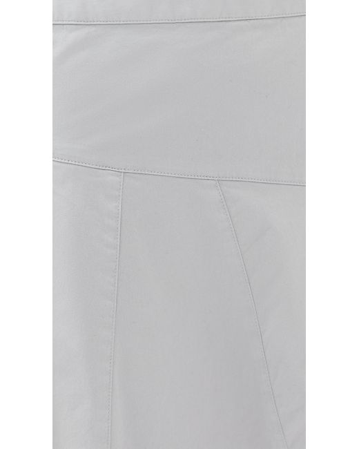 Tibi Gray Garment Dyed Asymmetrical Balloon Skirt