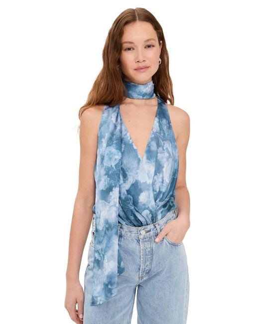 L'Agence Blue 'Agence Ichirou Necktie Bodysuit