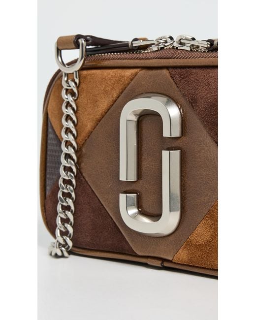Marc Jacobs Brown The Suede Patchwork Softshot Bag
